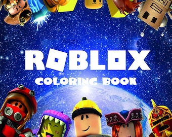 Roblox Coloring Book – 36 Printable Gamer Pages for Kids & Teens – Fun PDF Activity Pack