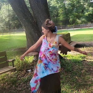 Tie Dye pixie tank top