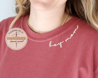 Comfort Colors® Boy Mom Shirt, Mom of Boys Shirt, Cute Mom Life Tee, Mother's Day Gift, Mama of Boys Shirt, Boy Mom Shirt for Women