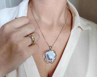 Italian jewelry, Torre del Greco cameo necklace, 925 silver cameo necklace, authentic cameo, women's necklace, gift idea