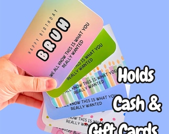 Funny Cash Gift for Teen Boy - Bruh Money Card - Gift Card Holder for Teens - Cash Gift for Birthday, Holiday, Christmas