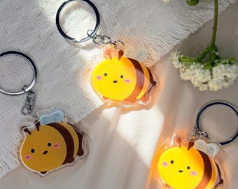 Bumble Bee Chibi Kawaii Acrylic Keychain