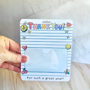 Teacher Appreciation Gift Card Holder Gift for End of School Year ...