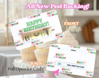 Birthday Cash Gift Holder Card for Teen & Adult Birthday - Happy Birthday Money Card Gift - Cash Gifts for Birthdays, Gift Card Holders