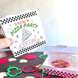 Classic Mini Pizza Box Party Gift Favor for Pizza Party, Birthday Party Favor Box, Kid’s, Adult’s Pizza Party Favor Gift Box