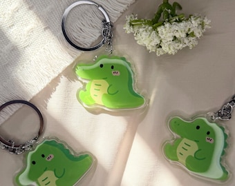 Alligator Chibi Kawaii Acrylic Keychain