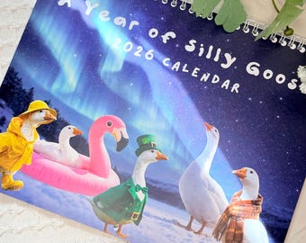 A Year of Silly Goose Wall Calendar