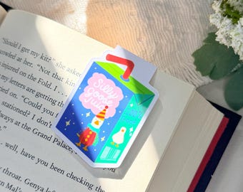 Silly Goose Magnetic Bookmark, Clown Goose, Funny Goose
