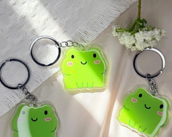 Frog Chibi Kawaii Acrylic Keychain