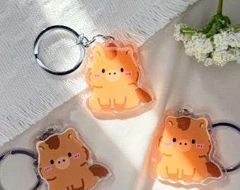 Horse Chibi Kawaii Acrylic Keychain