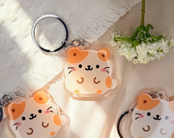 Hamster Chibi Kawaii Acrylic Keychain