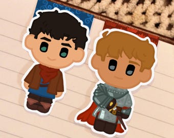 Merlin and Arthur - Merlin Inspired Magnetic Bookmarks
