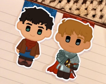 Merlin and Arthur - Merlin Inspired Magnetic Bookmarks
