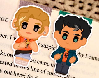 Percy and Annabeth - PJO/HOO Inspired Magnetic Bookmarks