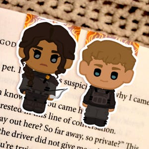 Katniss i Peeta - magnetyczne zakładki inspirowane HG