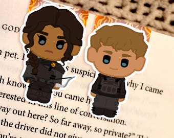 Katniss and Peeta - HG Inspired Magnetic Bookmarks