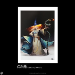 Bjorn Hurri - The Solar Wizard - Fantasy Illustration/art print