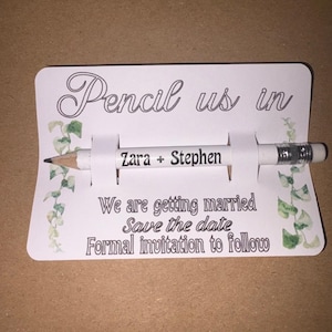 pencil us in save the dates