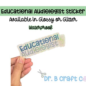 Adesivo Educacional para Audiologistas - Presente para Audiologia, AuD