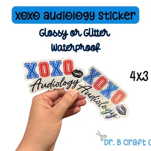 XOXO Audiologie Aufkleber - Audiologie Geschenk