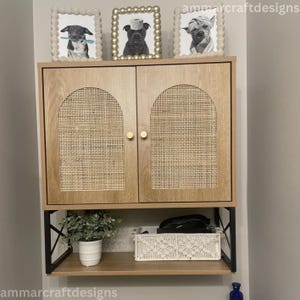Wooden Bathroom Cabinet With 2 Doors | Wall Mounted Cabinet | Wooden Medicine Cabinet | Solid Wood Cabinet | Bathroom Storage