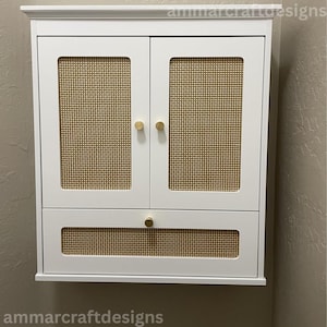 Wooden Bathroom Cabinet With 2 Doors | Wall Mounted Cabinet | Wooden Medicine Cabinet | Solid Wood Cabinet | Bathroom Storage