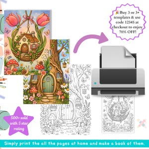 Fairycore Coloring Fairycore Gift Fairy World Fairy Kingdom Magic Garden Magical World Fantasy Realm Mystical Garden Woodland Fairies Fantasy Escape Blooming Cottage Floral Home Flower Cottage Art Garden House Art Botanical Cottage Rose Cottage Wildflower Cottage Flower Village Blooming Houses Nature Fantasy Mushroom Cottage Treehouse Coloring Cozy Homes Coloring Fairytale Coloring Fantasy Homes Cute Cottage Art Whimsical Village Fantasy Landscape Cozy Garden Art Cottagecore Gift