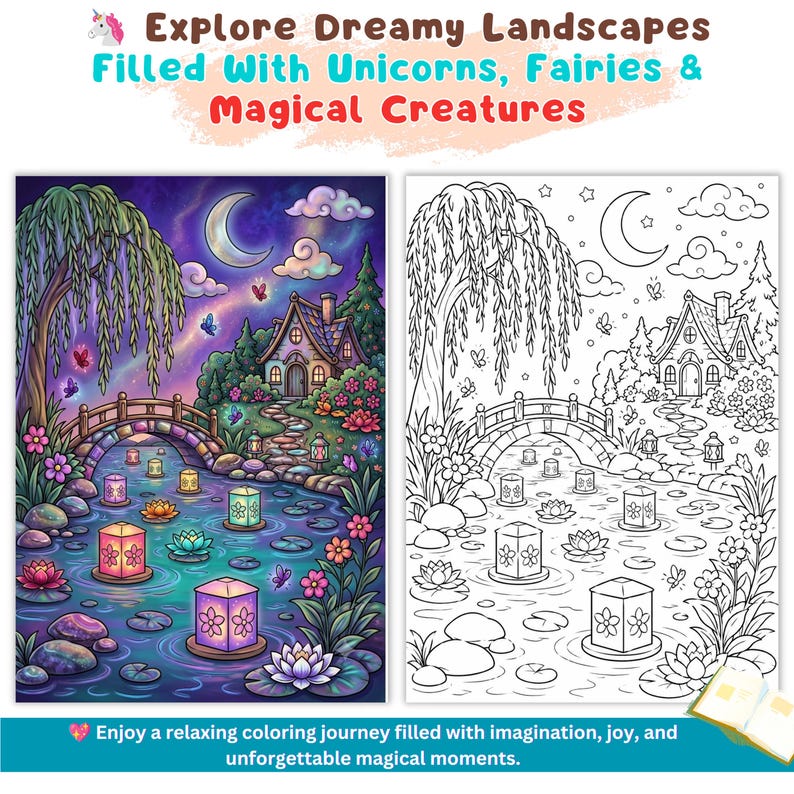 Fantasy coloring book 70+ adults digital magical coloring fairytale whimsical coloring cozy enchanted coloring pages printable pdf cottagecore coloring cozy cute coloring magical coloring mystical coloring fairytale coloring whimsical coloring enchanted coloring detailed coloring forest coloring page adult coloring pages coloring book print digital coloring pdf fantasy coloring pdf