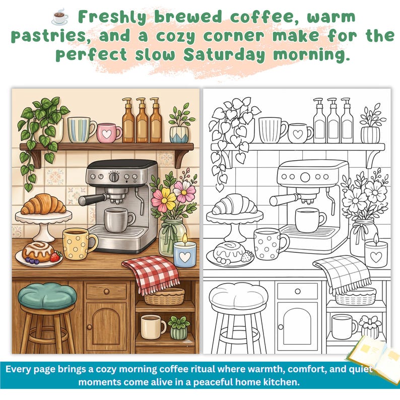 Weekend Hygge Coloring Book for Adults, 70+ Cozy Aesthetic Scenes, Relaxing Self Care Coloring Pages, Cute Everyday Life, Digital Printable aesthetic coloring hygge coloring book cozy girl coloring cozy coloring book cozy home coloring self care coloring adult coloring pages digital coloring home coloring book printable coloring stress relief art cute life coloring relaxing coloring