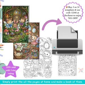 Cute Fairy Coloring Book Pages Cozy Fantasy Coloring Book Enchanted Forest Printable Magical Forest Coloring Pages Relaxing Adult Coloring cottage core coloring cozy cute coloring magical coloring mystical coloring cozy coloring book fairytale coloring whimsical coloring enchanted coloring fairy coloring book forest coloring page adult coloring pages digital coloring pdf fantasy coloring pdf