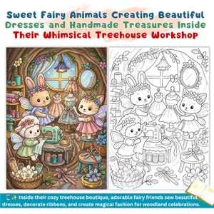 Cute Fairy Coloring Book Pages Cozy Fantasy Coloring Book Enchanted Forest Printable Magical Forest Coloring Pages Relaxing Adult Coloring cottage core coloring cozy cute coloring magical coloring mystical coloring cozy coloring book fairytale coloring whimsical coloring enchanted coloring fairy coloring book forest coloring page adult coloring pages digital coloring pdf fantasy coloring pdf