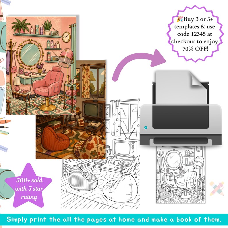 Retro coloring book for adult cozy aesthetic coloring vintage groovy coloring nostalgic old school coloring pages digital printable download nostalgic coloring cozy cute coloring old school coloring cozy aesthetic color retro coloring book teen coloring book groovy coloring page vintage coloring pdf digital coloring png adult coloring pages pdf coloring sheets printable coloring 90s coloring 80s 70s
