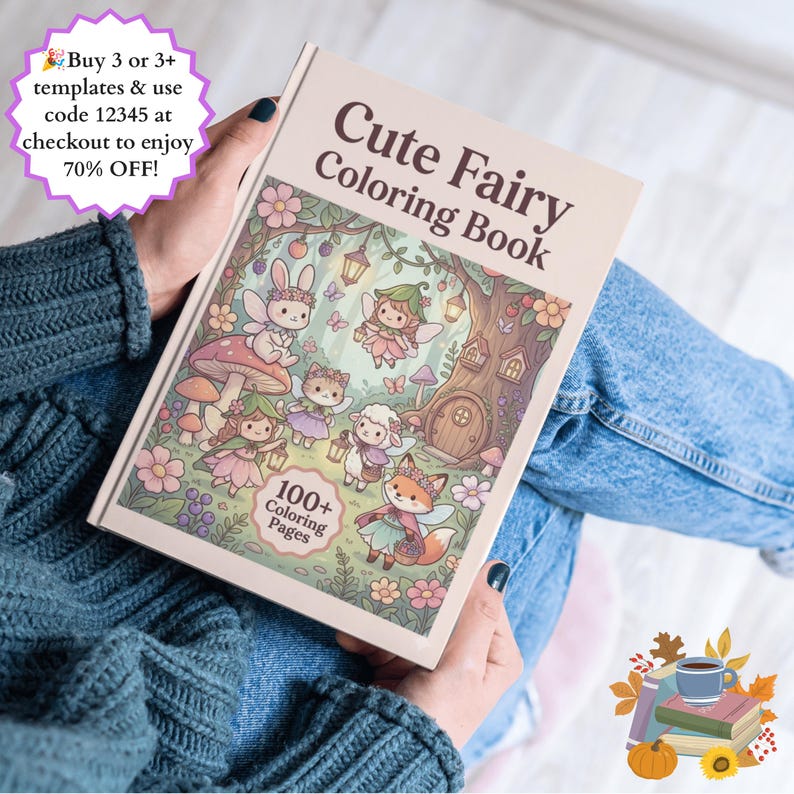 Cute Fairy Coloring Book Pages Cozy Fantasy Coloring Book Enchanted Forest Printable Magical Forest Coloring Pages Relaxing Adult Coloring cottage core coloring cozy cute coloring magical coloring mystical coloring cozy coloring book fairytale coloring whimsical coloring enchanted coloring fairy coloring book forest coloring page adult coloring pages digital coloring pdf fantasy coloring pdf