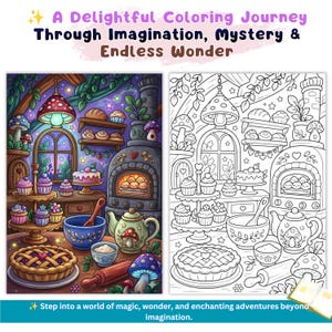 Fantasy coloring book 70+ adults digital magical coloring fairytale whimsical coloring cozy enchanted coloring pages printable pdf cottagecore coloring cozy cute coloring magical coloring mystical coloring fairytale coloring whimsical coloring enchanted coloring detailed coloring forest coloring page adult coloring pages coloring book print digital coloring pdf fantasy coloring pdf