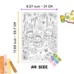 Cute Fairy Coloring Book Pages Cozy Fantasy Coloring Book Enchanted Forest Printable Magical Forest Coloring Pages Relaxing Adult Coloring cottage core coloring cozy cute coloring magical coloring mystical coloring cozy coloring book fairytale coloring whimsical coloring enchanted coloring fairy coloring book forest coloring page adult coloring pages digital coloring pdf fantasy coloring pdf