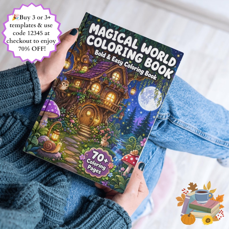 Fantasy coloring book 70+ adults digital magical coloring fairytale whimsical coloring cozy enchanted coloring pages printable pdf cottagecore coloring cozy cute coloring magical coloring mystical coloring fairytale coloring whimsical coloring enchanted coloring detailed coloring forest coloring page adult coloring pages coloring book print digital coloring pdf fantasy coloring pdf