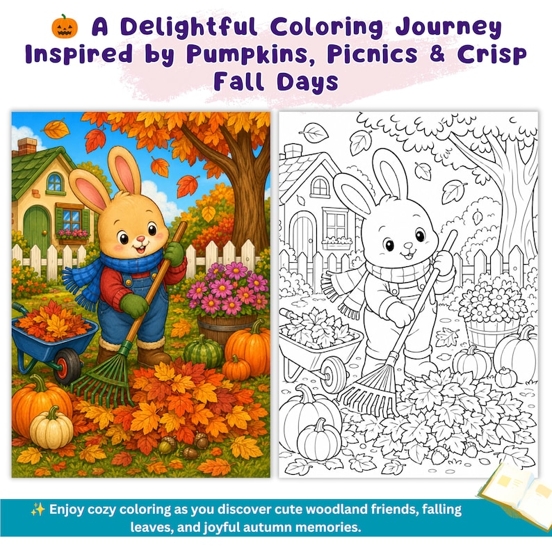 anti stress coloring, creative relaxation, anxiety relief coloring, nature lovers gift, woodland lovers gift, autumn lovers gift, cozy gift, birthday gift, holiday gift, printable gift, artistic hobby, relaxing hobby, cozy home activity, family activity, kids at heart, whimsical forest, magical forest, woodland magic, enchanted animals, forest friends coloring, cute forest animals, wildlife coloring book, botanical coloring pages, leaves coloring pages, tree coloring pages, fall flowers coloring