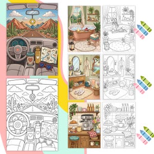 Weekend Hygge Coloring Book for Adults, 70+ Cozy Aesthetic Scenes, Relaxing Self Care Coloring Pages, Cute Everyday Life, Digital Printable aesthetic coloring hygge coloring book cozy girl coloring cozy coloring book cozy home coloring self care coloring adult coloring pages digital coloring home coloring book printable coloring stress relief art cute life coloring relaxing coloring