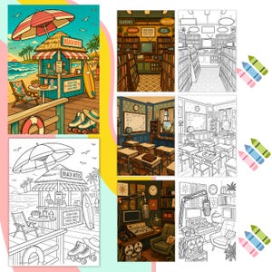 Retro coloring book for adult cozy aesthetic coloring vintage groovy coloring nostalgic old school coloring pages digital printable download nostalgic coloring cozy cute coloring old school coloring cozy aesthetic color retro coloring book teen coloring book groovy coloring page vintage coloring pdf digital coloring png adult coloring pages pdf coloring sheets printable coloring 90s coloring 80s 70s