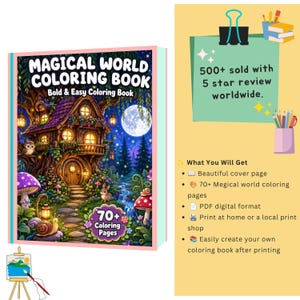 Fantasy coloring book 70+ adults digital magical coloring fairytale whimsical coloring cozy enchanted coloring pages printable pdf cottagecore coloring cozy cute coloring magical coloring mystical coloring fairytale coloring whimsical coloring enchanted coloring detailed coloring forest coloring page adult coloring pages coloring book print digital coloring pdf fantasy coloring pdf