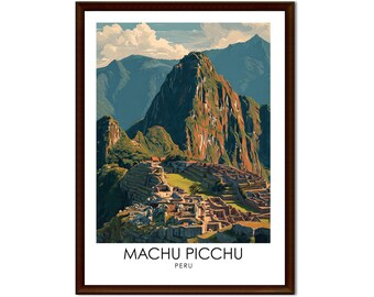 2 X Sticker Vinyle Machu Picchu Pérou – 10 Cm – Idéal Ordinateur, Voiture, Bagage, Voyage Fun