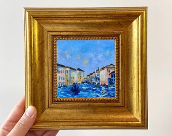 Framed Miniature Landscapes - Hand-Painted Oil Paintings in Impressionist Style