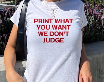 Personalized Women's Baby Tee, Custom Y2K Baby Tee For Women, Custom Text Y2K Clothing Gift For Daughter, Custom Text Shirt Gift For Friend