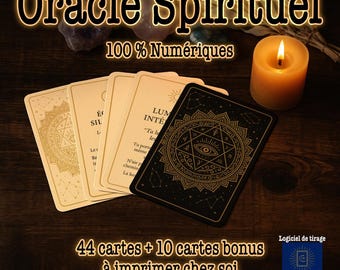 Digital Oracle Cards – 54-Card Deck + VersArt Oracle Software Included | Daily Guidance | Esotericism | Spirituality | Intuition