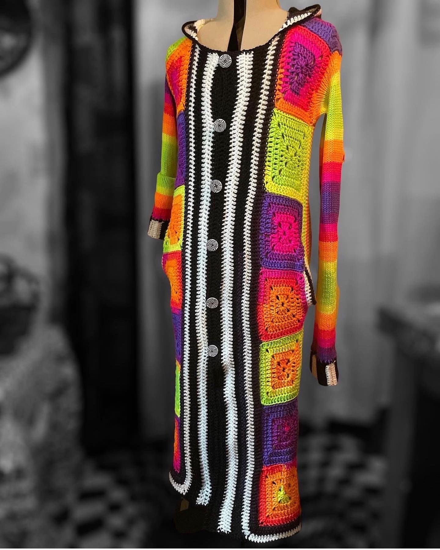 Handmade Knit and Crochet Trench Coat Etsy