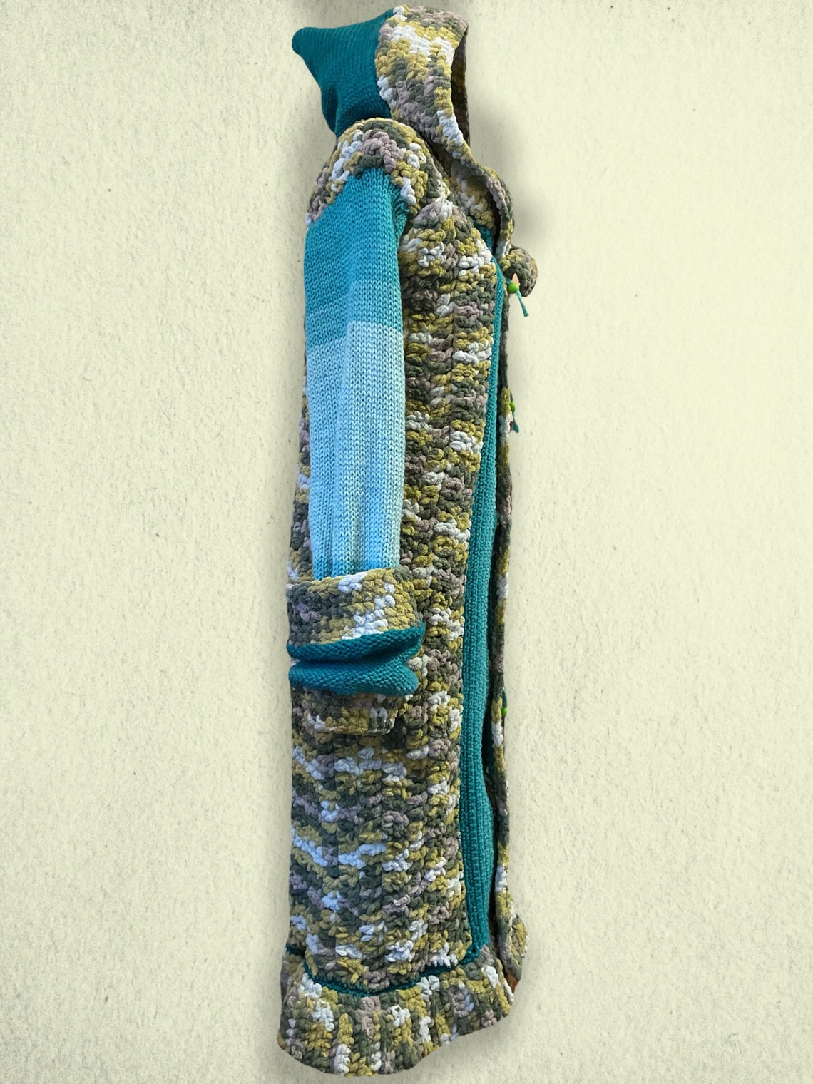 Handmade Knit and Crochet Trench Coat Etsy