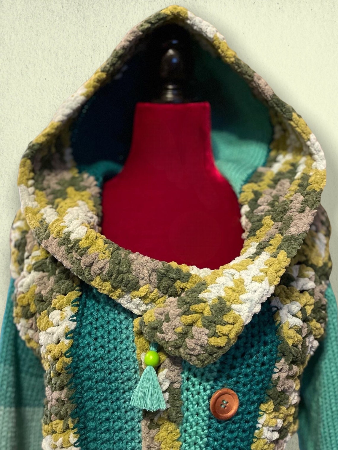 Handmade Knit and Crochet Trench Coat Etsy