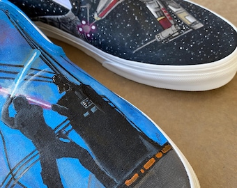 Star Wars Custom Vans Darth Vader & Stromtrooper Shoes - Etsy
