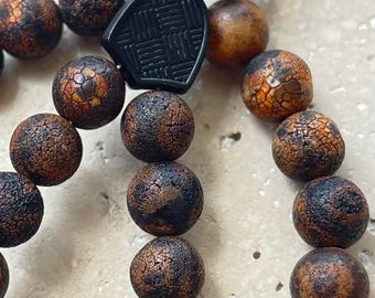 Tibet Agate Islamic Prayer Beads: 33-Bead Muslim Tasbih