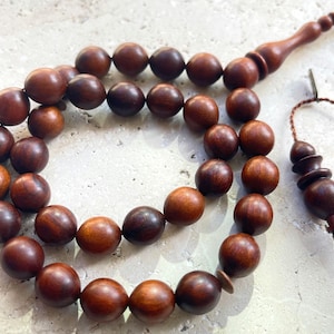 Natural Snakewood Prayer Beads | Tasbih Personalized, Wood Tasbih 33, Misbaha, Tasbeeh, Sibha, HandCrafted Wood Rosary 10 mm